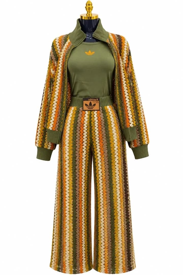 Retro Crochet 3-Piece