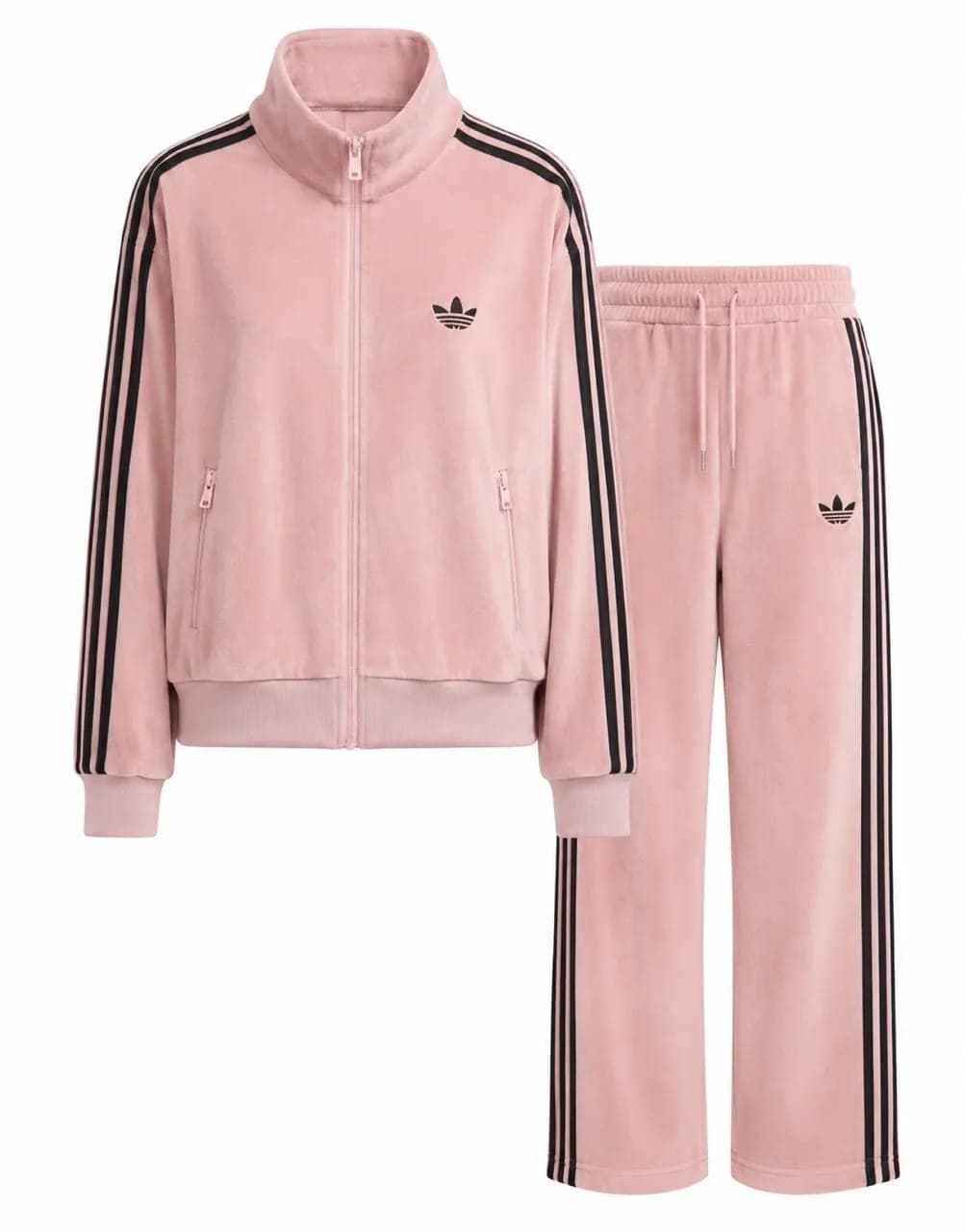 Adidas Denim Panel Zip Tracksuit Set