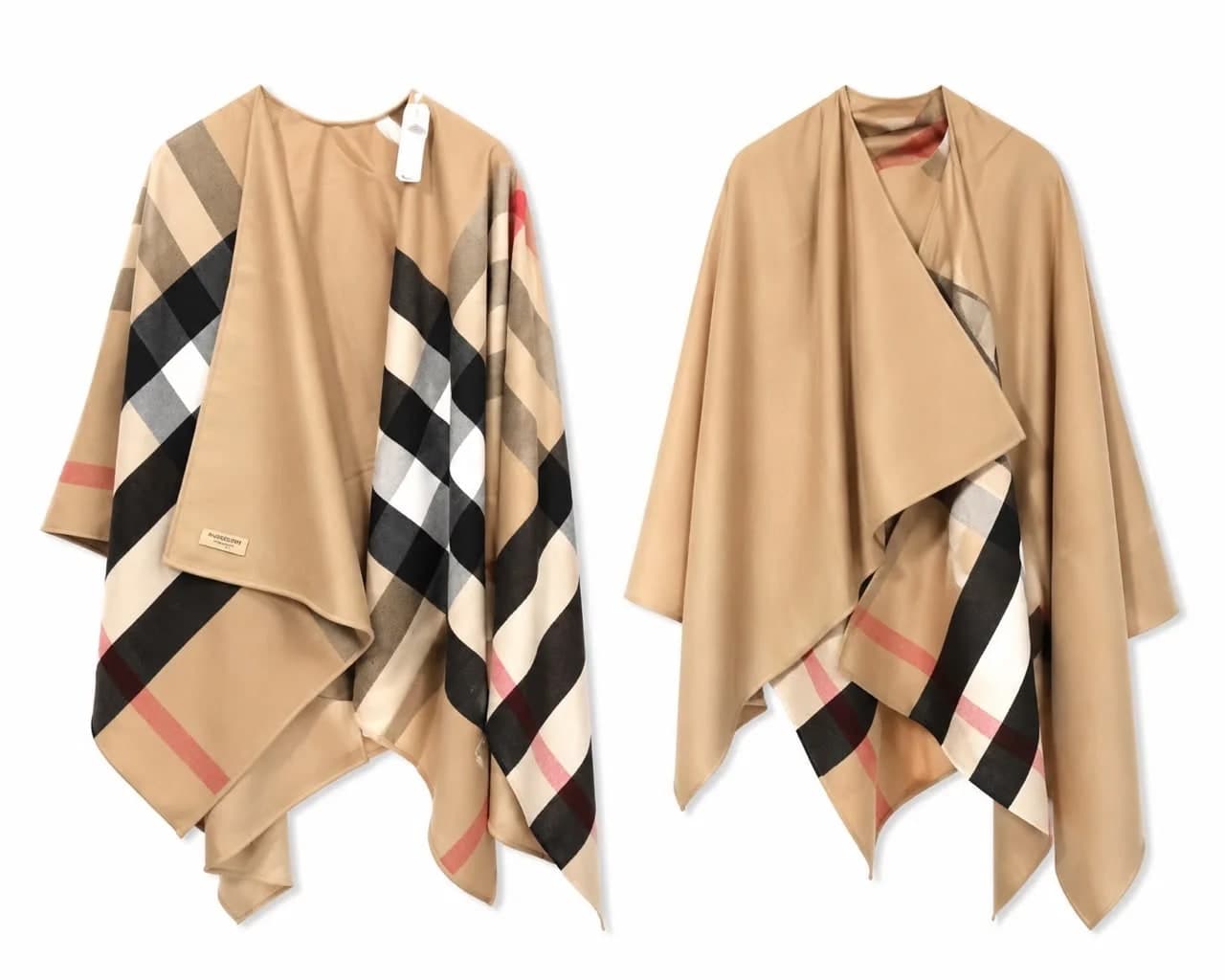 Burberry Reversible Check Wool Shawl
