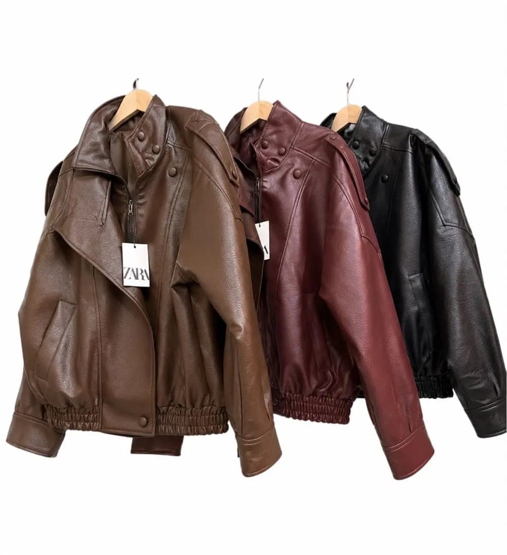 3-Pack Faux Leather Biker Jackets